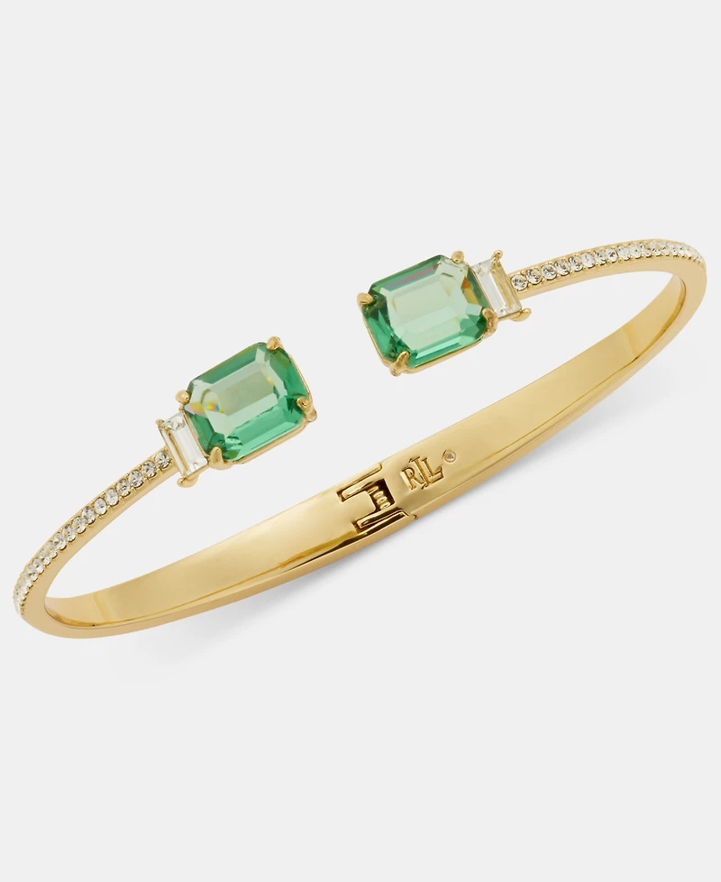 Lauren Ralph Crystal Stone Cuff Bracelet