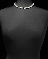 Lauren Ralph Lauren Gold-Tone Glass Pearl Toggle Collar Necklace