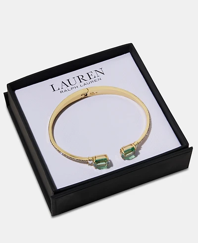 Lauren Ralph Crystal Stone Cuff Bracelet