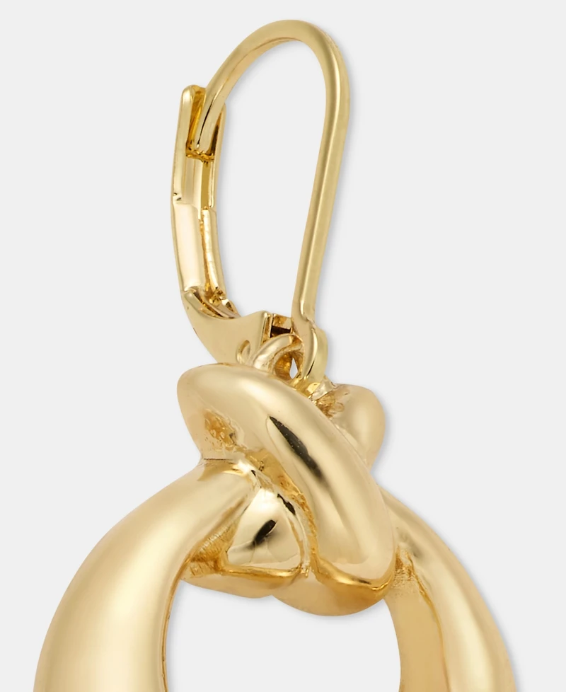 Anne Klein Open Circle Drop Earrings