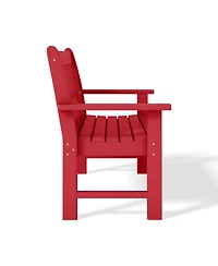 WestinTrends Outdoor 2-Person All-Weather Hdpe Front Porch Garden Bench
