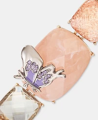 Anne Klein Mixed Stone Butterfly Flex Bracelet
