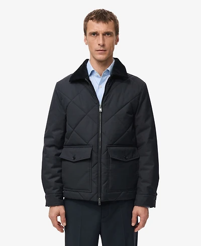 Mango Men's Quilted Water Repellent Jacket