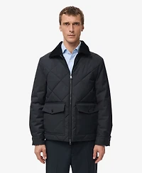Mango Men's Quilted Water Repellent Jacket