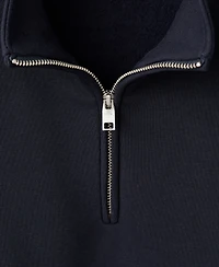 Mango Men's Regular-Fit Cotton Zipper Sweatshirt