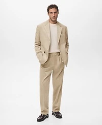 Mango Men's Slim Fit Corduroy Blazer