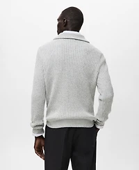 Mango Men's Wool-Blend Zipper Sweater