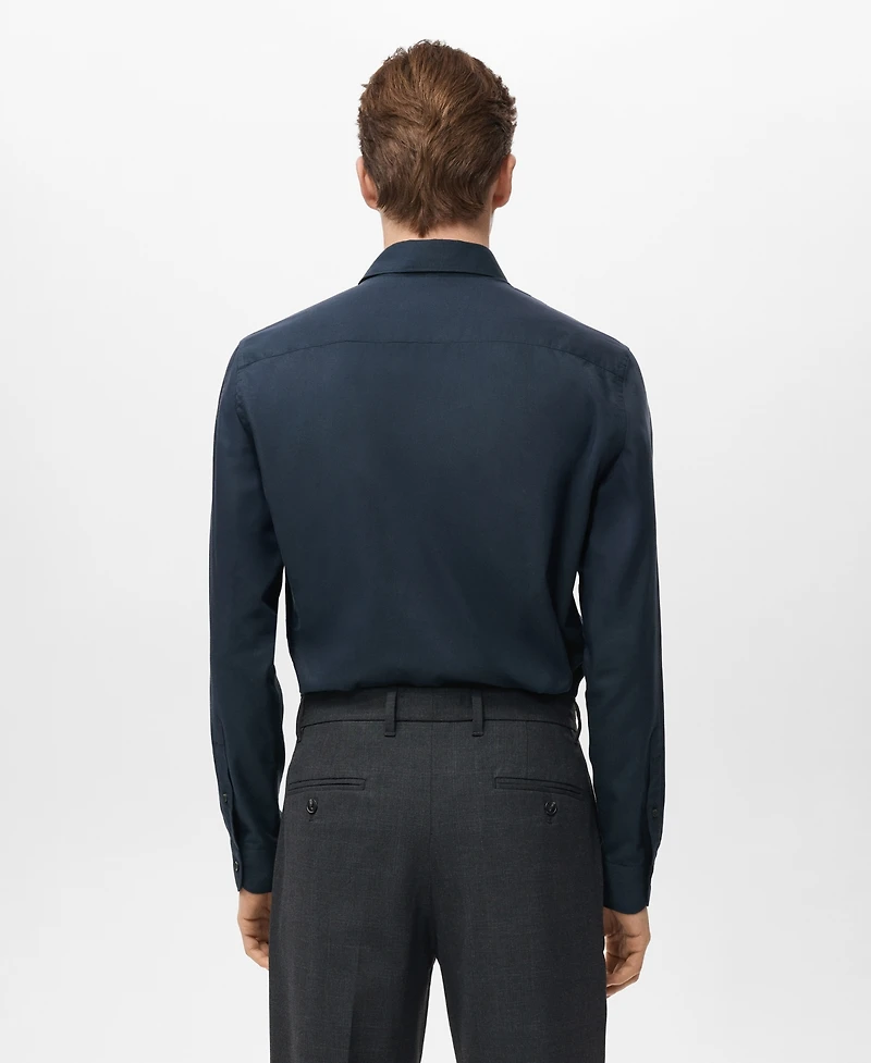 Mango Men's Cotton Slim-Fit Shirt