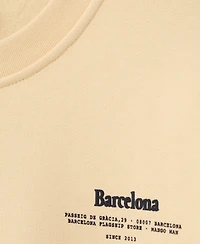 Mango Men's Text Print Regular-Fit Sweatshirt