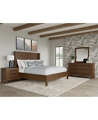 Davie 3-Pc. Queen Bedroom Set (Panel Bed, Dresser & 3-Drawer Nightstand)