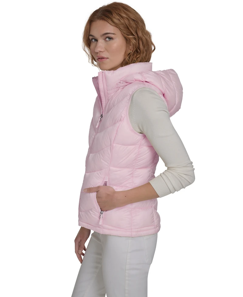 Charter Club Women's Packable Hooded Puffer Vest