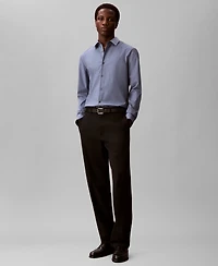 Calvin Klein Men's Stretch Striped Slim-Fit Dress Shirt