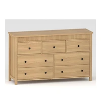 gaomon 7 Drawer Dresser for Bedroom, Wooden Chest of Drawers, Fluted Tv Stand Storage Organizer for Living Room, Hallway and Entryway