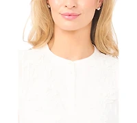 CeCe Women's Crewneck Long-Sleeve Top