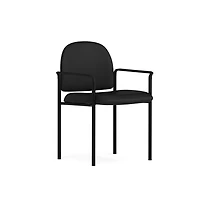 Emma+Oliver Comfort Stackable Steel Side Reception Chair with Arms
