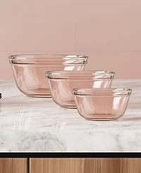 Anchor Hocking Rosewater 3-Pc. Mixing Bowl Set