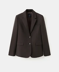Mango Women's Straight-Fit Suit Blazer