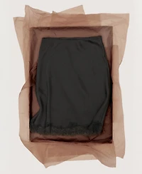 Mango Women's Satin Lace Skirt