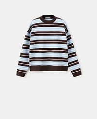 Mango Women's Oversized Striped Sweater