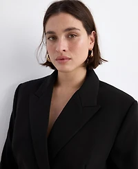 Mango Women's Scarf Suit Jacket