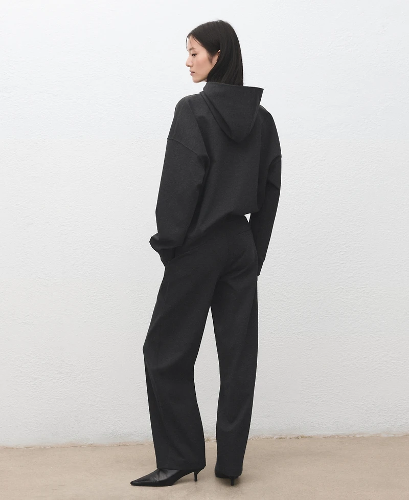 Mango Women's Flecked Knitted Pants