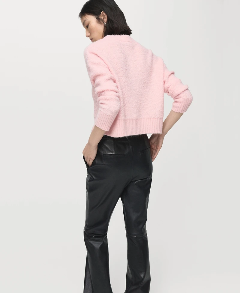 Mango Women's Perkins Neck Knitted Sweater