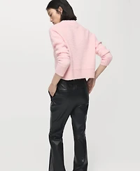 Mango Women's Perkins Neck Knitted Sweater