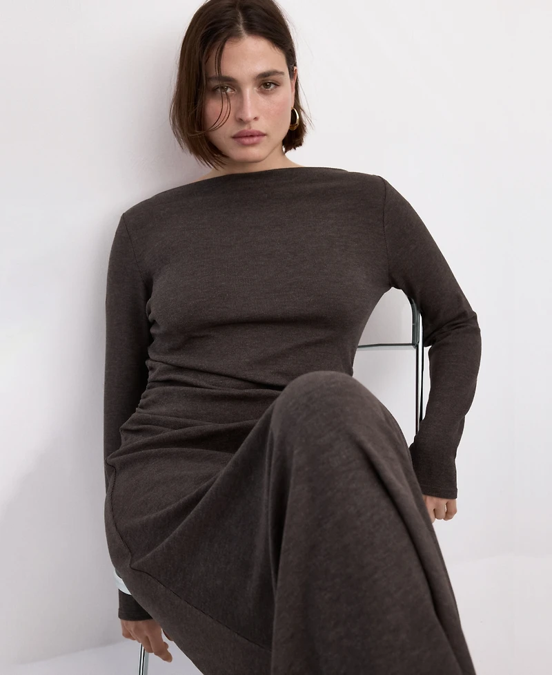 Mango Women's Fitted Sweater Dress