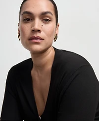 Mango Women's V-Neck Knitted Cardigan Sweater