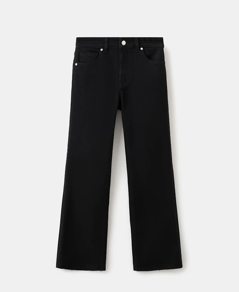 Mango Women's Sienna Flared Cropped Jeans