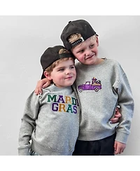 Sweet Wink Big Boys Mardi Gras Patch Sweatshirt