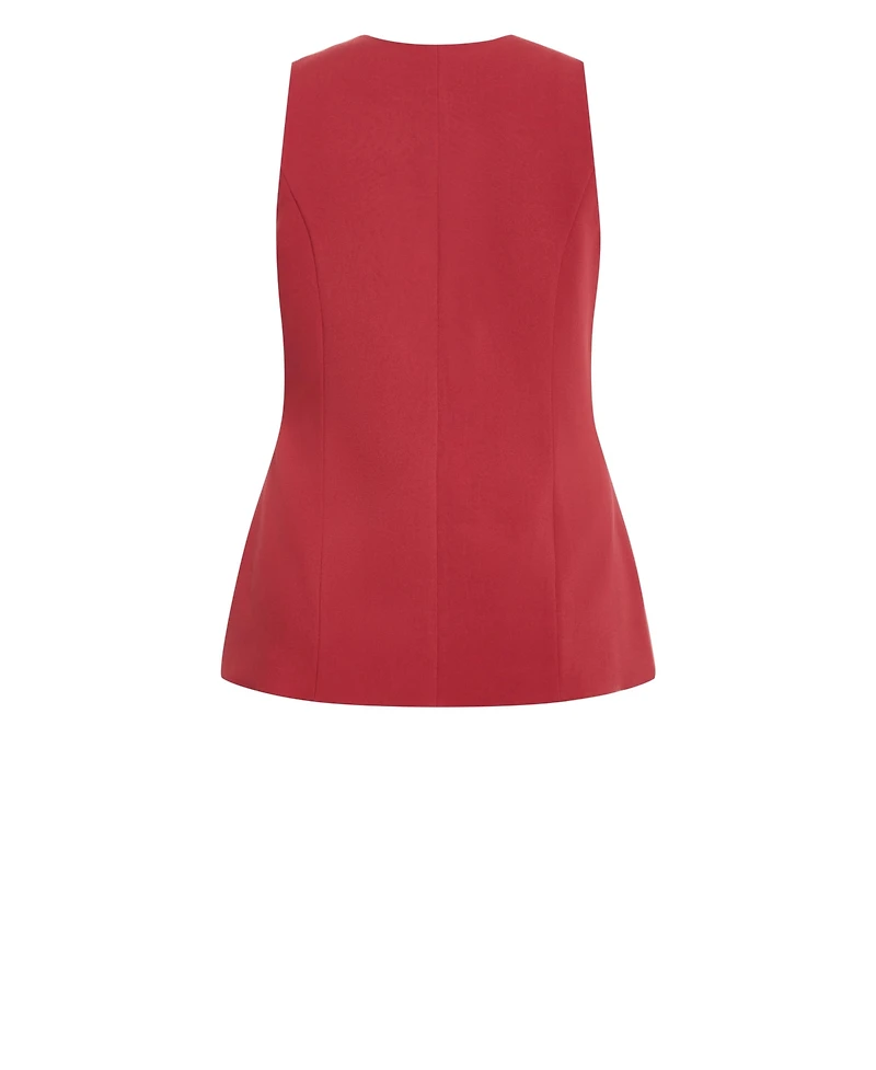 City Chic women's Plus Tori Vest