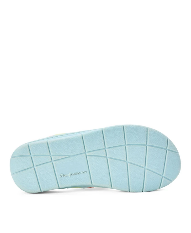 Dearfoams Women's Wrenley Terry Thong Flip Flop House Slipper