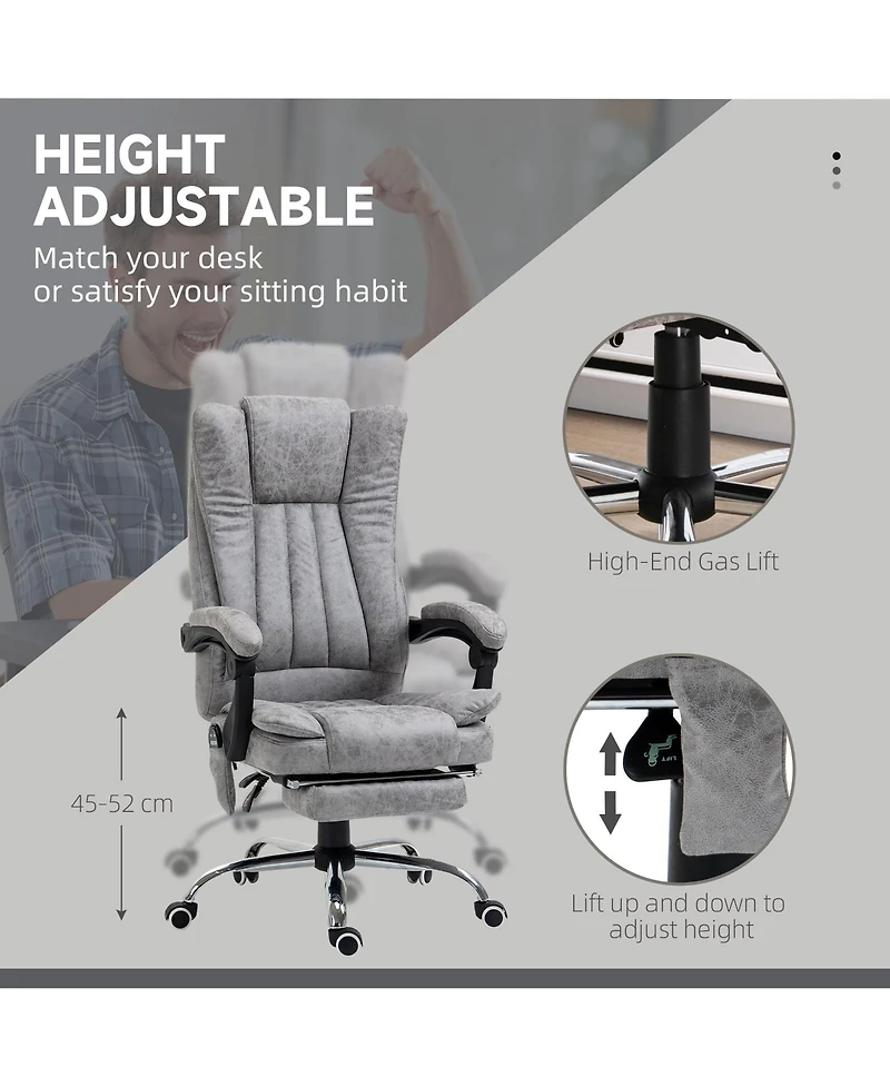 Boyel Living Massage Office Chair High Back Reclining Desk Chair with Heating