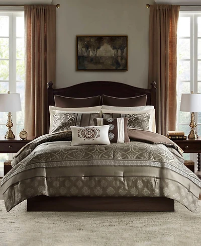 Madison Park Essentials Zara Jacquard 16-Pc. Comforter Set