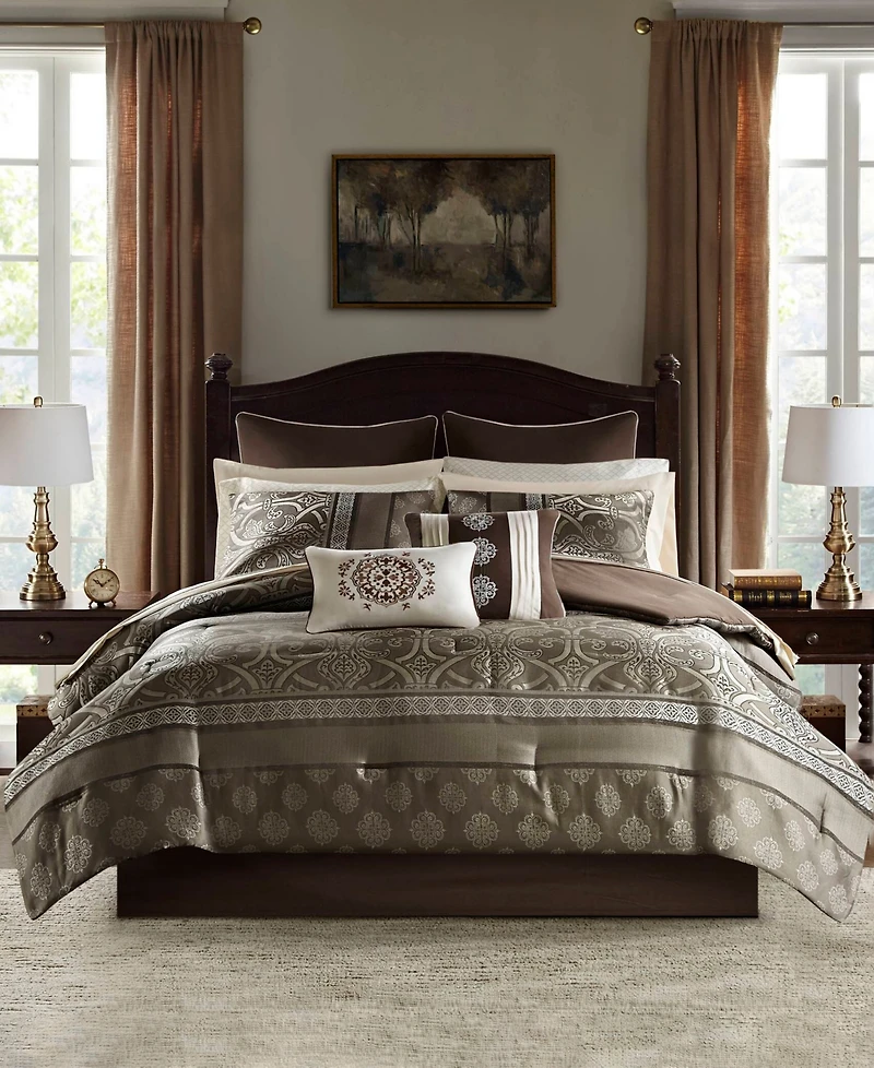 Madison Park Essentials Zara Jacquard 16-Pc. Comforter Set