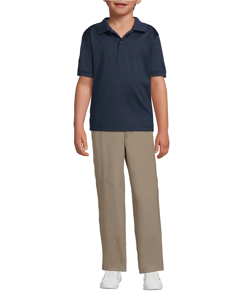 Lands' End Girls School Uniform Short Sleeve Rapid Dry Polo Shirt