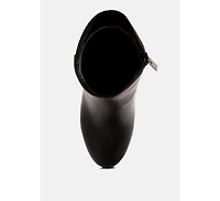 Womens beauty block heel platform ankle boots