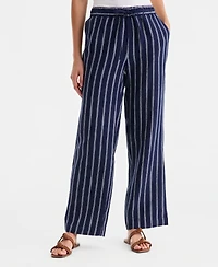 Charter Club Women's 100% Linen Drawstring Pants, Macy's Exclusive