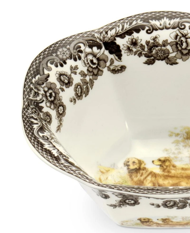 Spode Woodland Golden Retriever Nut Bowl