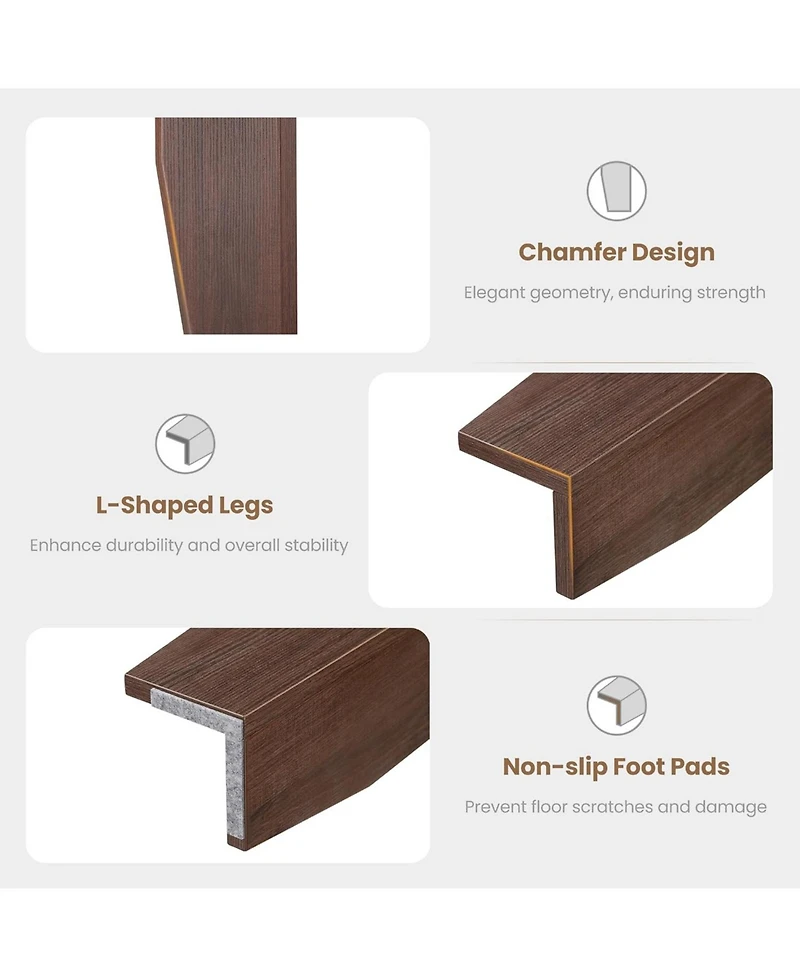 Gaomon Kitchen Table Farmhouse Dining Table for 6-8 People 71in Long Brown Kitchen Tables