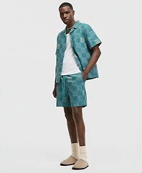 Mode of One Men's Textured Checker Shorts, Macy's Exclusive