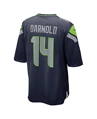 Nike Men's Sam Darnold Navy Seattle Seahawks Super Bowl Lx Game Jersey