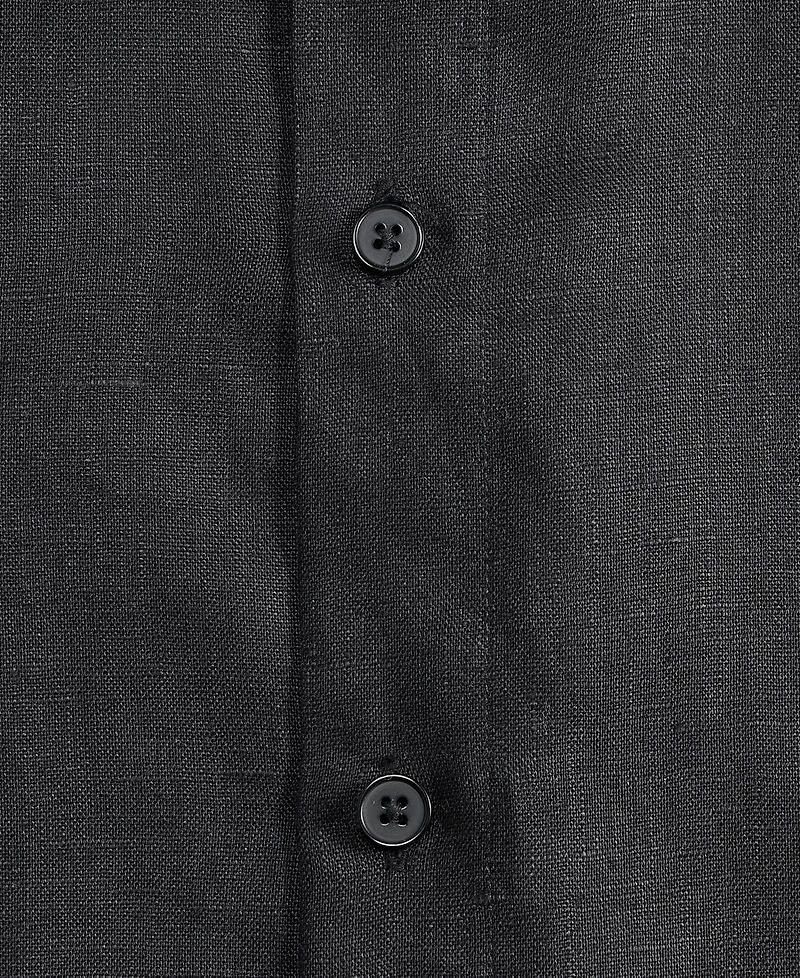 Mode of One Men's Relaxed-Fit Long-Sleeve Linen Shirt, Macy's Exclusive