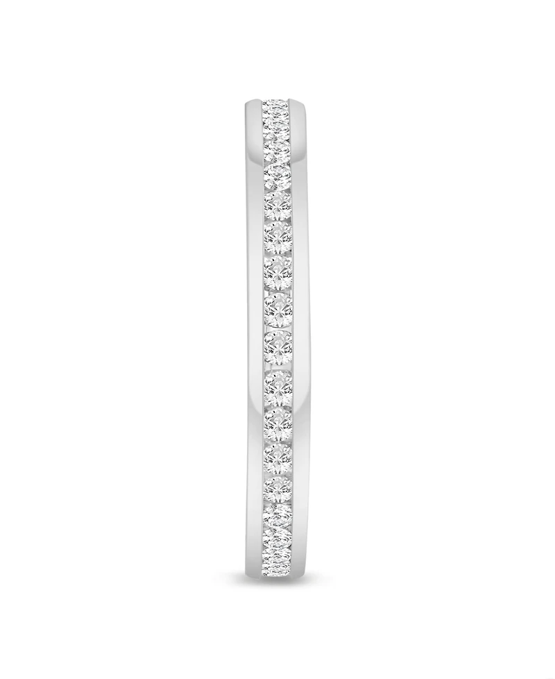 Diamond Channel Set Eternity Band (1/2 ct. t.w.) 14k White Gold