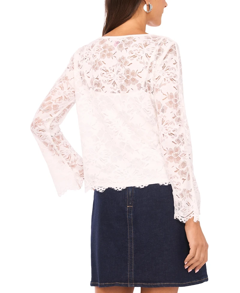 Vince Camuto Women's Crewneck Long-Sleeve Knit Top