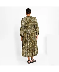 City Chic Women's Gaia Print Dress