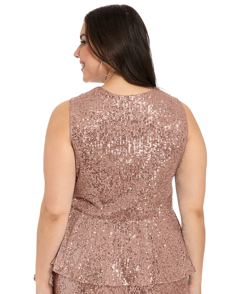 Muse Plus Side Twist V-Neck Wrap Top