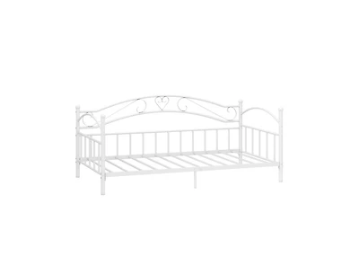 Slickblue Modern Twin Metal Daybed Frame with Headboard Support - 41