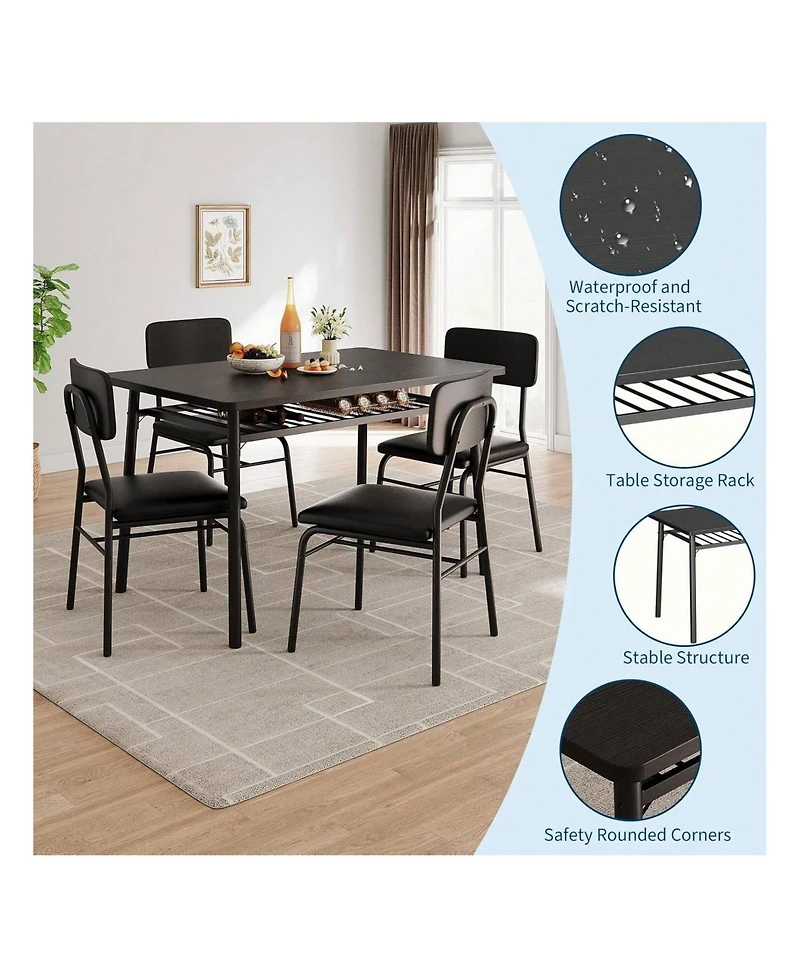 Gaomon Kitchen Table Dining Table Set For for Dining Room, Home Office